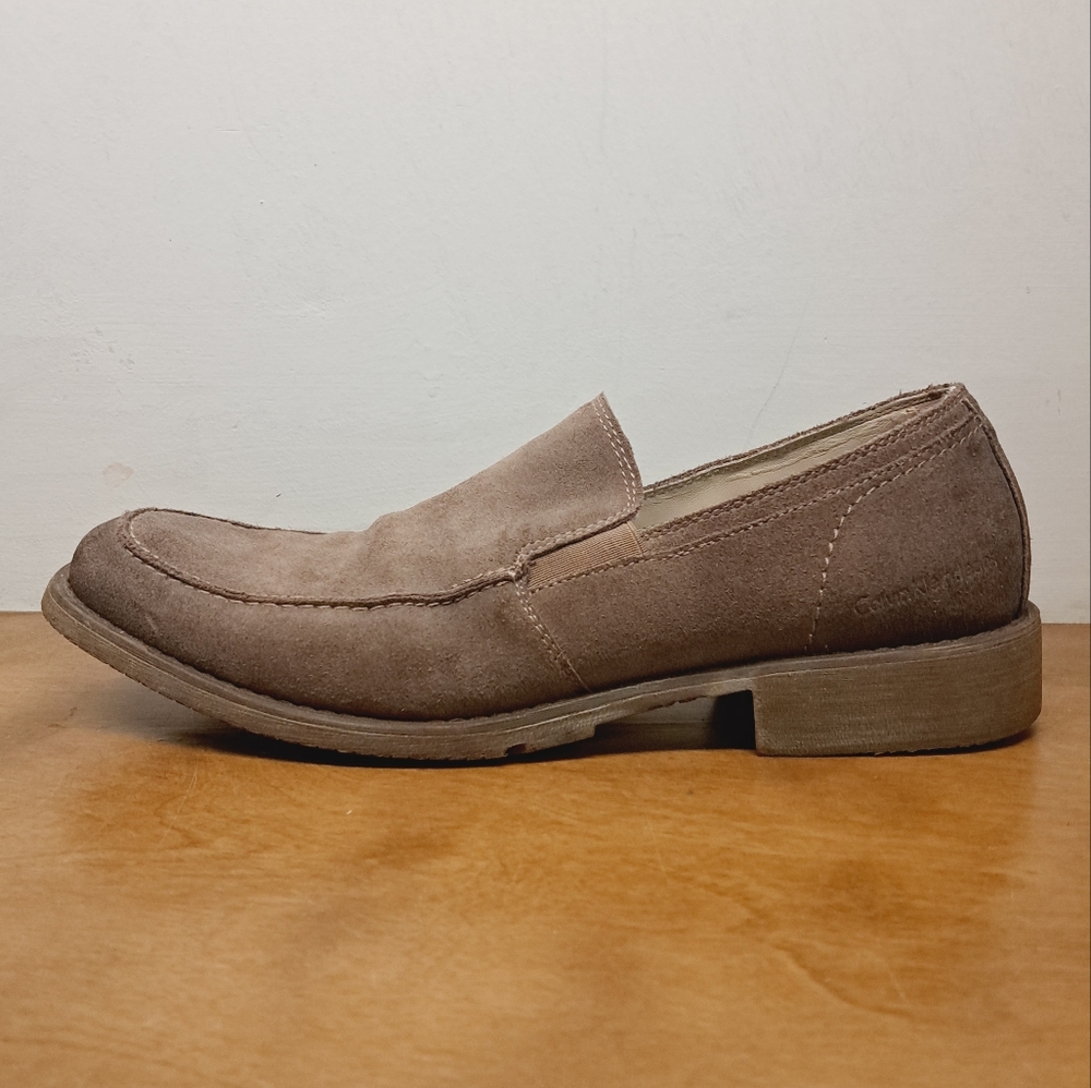 Calvin Klein David grey suede loafers 11